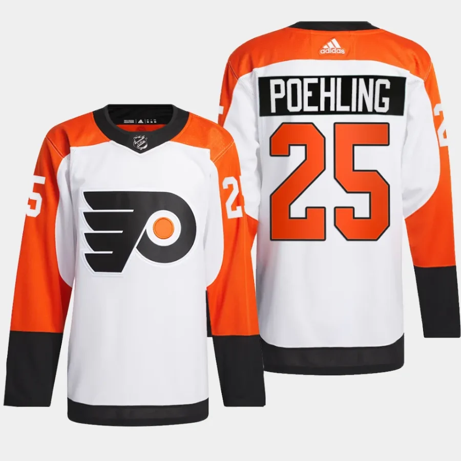 men flyers ryan poehling 2023 24 away authentic primegreen white jersey