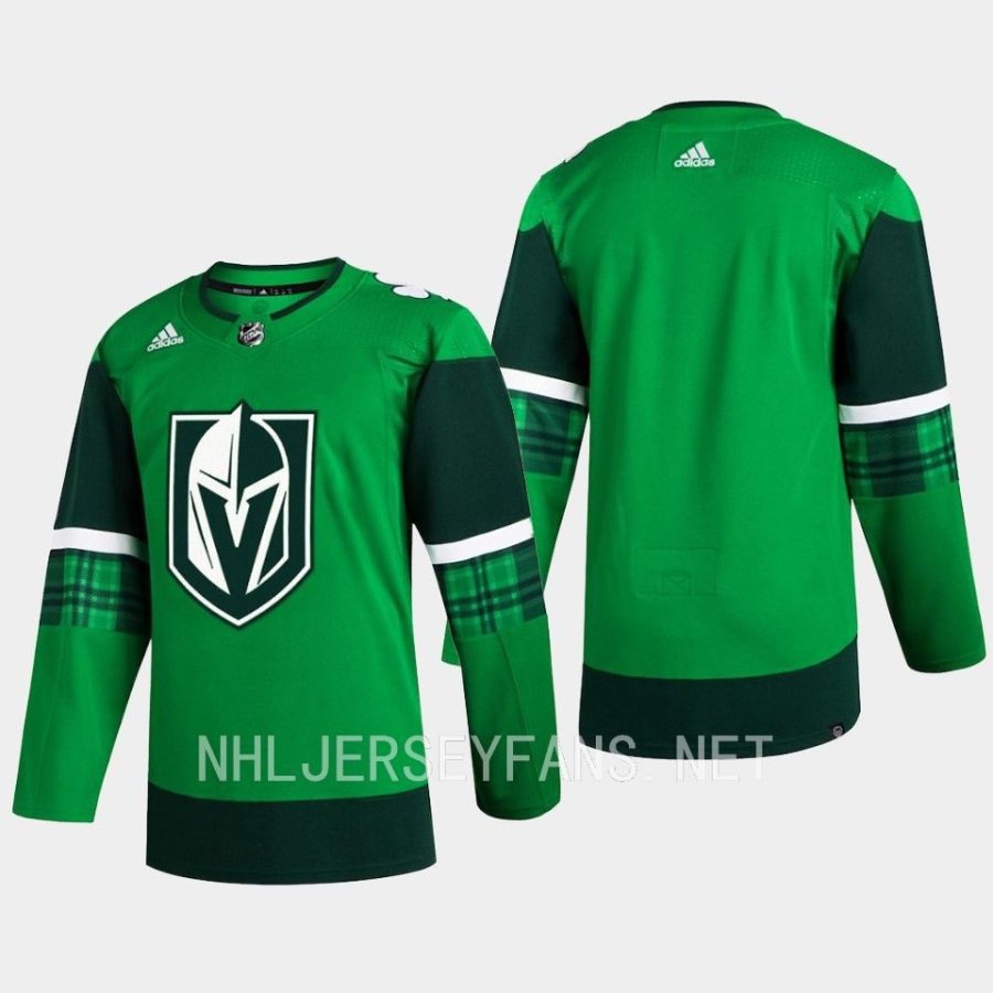 men golden knights 2023 st. patricks day primegreen authentic jersey green