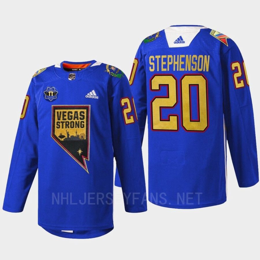 men golden knights chandler stephenson 2022 first respondersthentic nevada day blue jersey