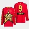 men golden knights jack eichel drew house 2024 nhl all star game primegreen authentic red jersey