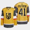 men golden knights nolan patrick 2022 23 authentic home gold jersey