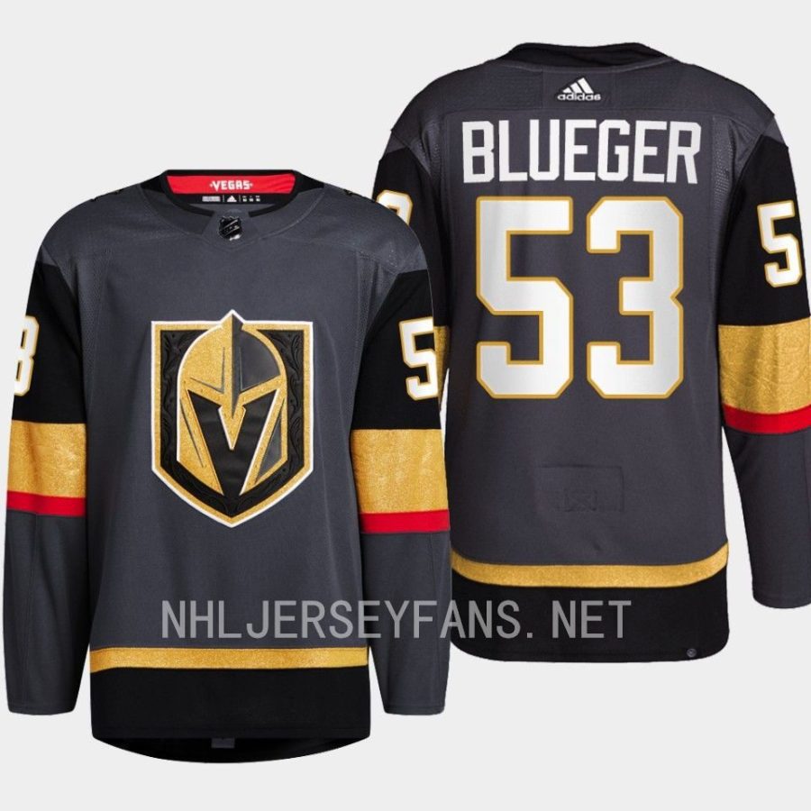 men golden knights teddy blueger 2022 23 alternate authentic primegreen black jersey