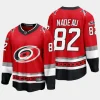 men hurricanes bradly nadeau men 2023 nhl draft alternate breakaway player red jersey