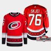 men hurricanes brady skjei 2022 23 25th anniversary third red jersey