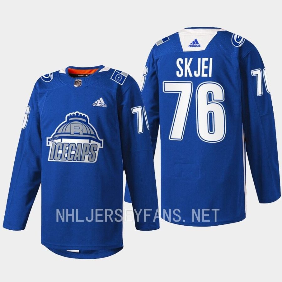 men hurricanes brady skjei throwback north carolina night 2022 blue jersey