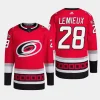 men hurricanes brendan lemieux primegreen home authentic pro red jersey