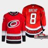 men hurricanes brent burns 2022 23 25th anniversary third red jersey