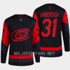 men hurricanes frederik andersen primegreen authentic 2023 nhl stadium series black jersey