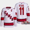 men hurricanes jordan staal 2022 23 25th anniversary authentic away white jersey