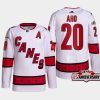 men hurricanes sebastian aho 2022 23 25th anniversary authentic away white jersey