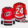 men hurricanes seth jarvis 2022 23 25th anniversary third red jersey