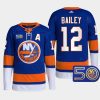 men islanders josh bailey primegreen authentic 50th anniversary royal jersey