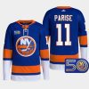 men islanders zach parise primegreen authentic 50th anniversary royal jersey