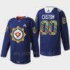 men jets custom warmup filipino heritage night 2022 navy jersey