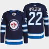 men jets mason appleton 2022 primegreen authentic pro home navy jersey