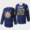 men jets nate schmidt warmup filipino heritage night 2022 navy jersey