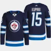 men jets rasmus kupari authentic pro home primegreen navy jersey