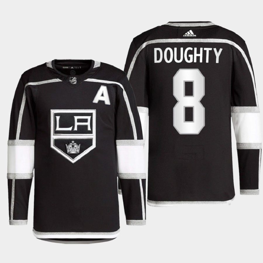 men kings drew doughty 2022 primegreen authentic pro home black jersey