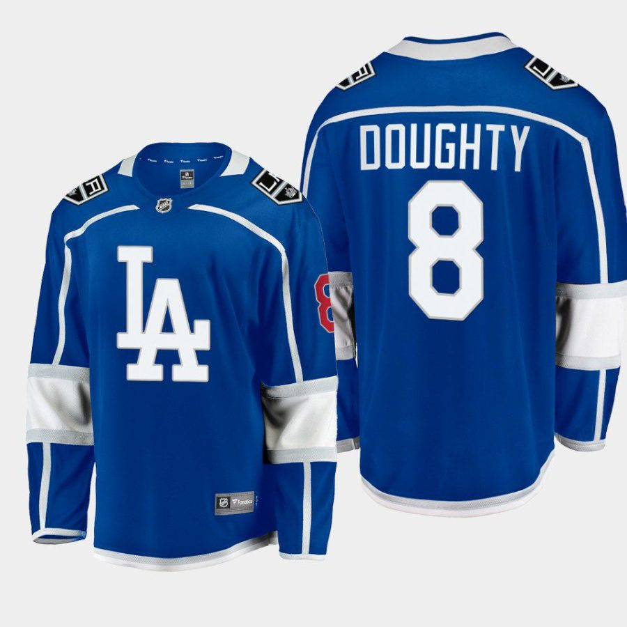 men kings drew doughty exclusive la kings night royal jersey