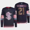 men kraken alexander wennberg diamond limited mgk leopard print navy jersey