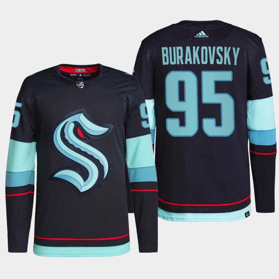 men kraken andre burakovsky 2022 home primegreen authentic navy jersey