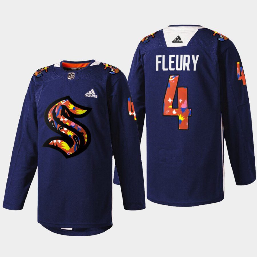 men kraken haydn fleury 2022 stevie artwork warmup women of hockey navy jersey