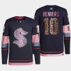 men kraken matty beniers diamond limited mgk leopard print navy jersey