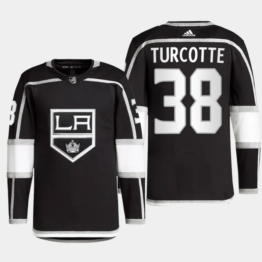 men la kings alex turcotte primegreen home authentic pro black jersey