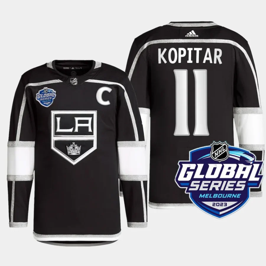 men la kings anze kopitar authentic pro 2023 nhl global series primegreen black jersey