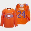 men les canadiens tyler pitlick warmup indigenous celebration night 2022 orange jersey