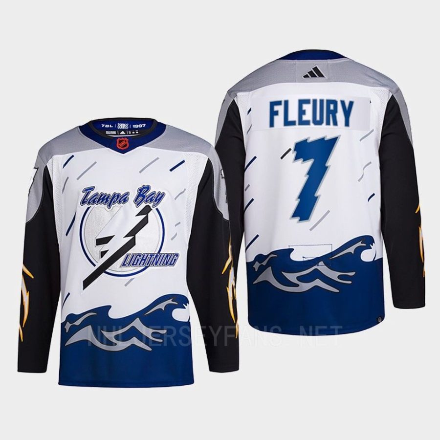 men lightning haydn fleury 2022 authentic primegreen reverse retro 2.0 white jersey