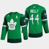 men maple leafs morgan rielly 2022 warm up st. patrick green jersey