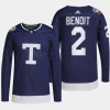 men maple leafs simon benoit primegreen heritage classic authentic pro navy jersey