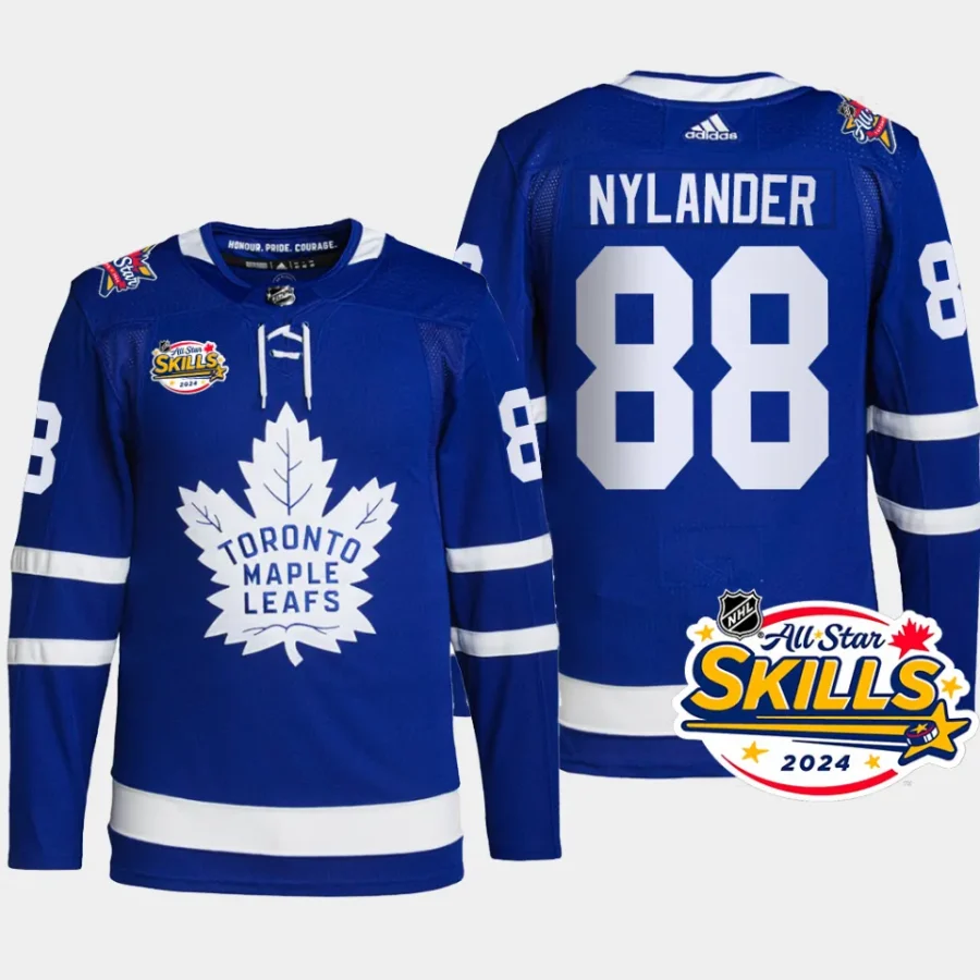 men maple leafs william nylander authentic home 2024 nhl all star skills blue jersey