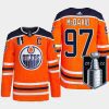 men oilers connor mcdavid authentic primegreen 2022 stanley cup playoffs orange jersey