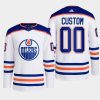 men oilers custom 2022 23 away primegreen authentic white jersey