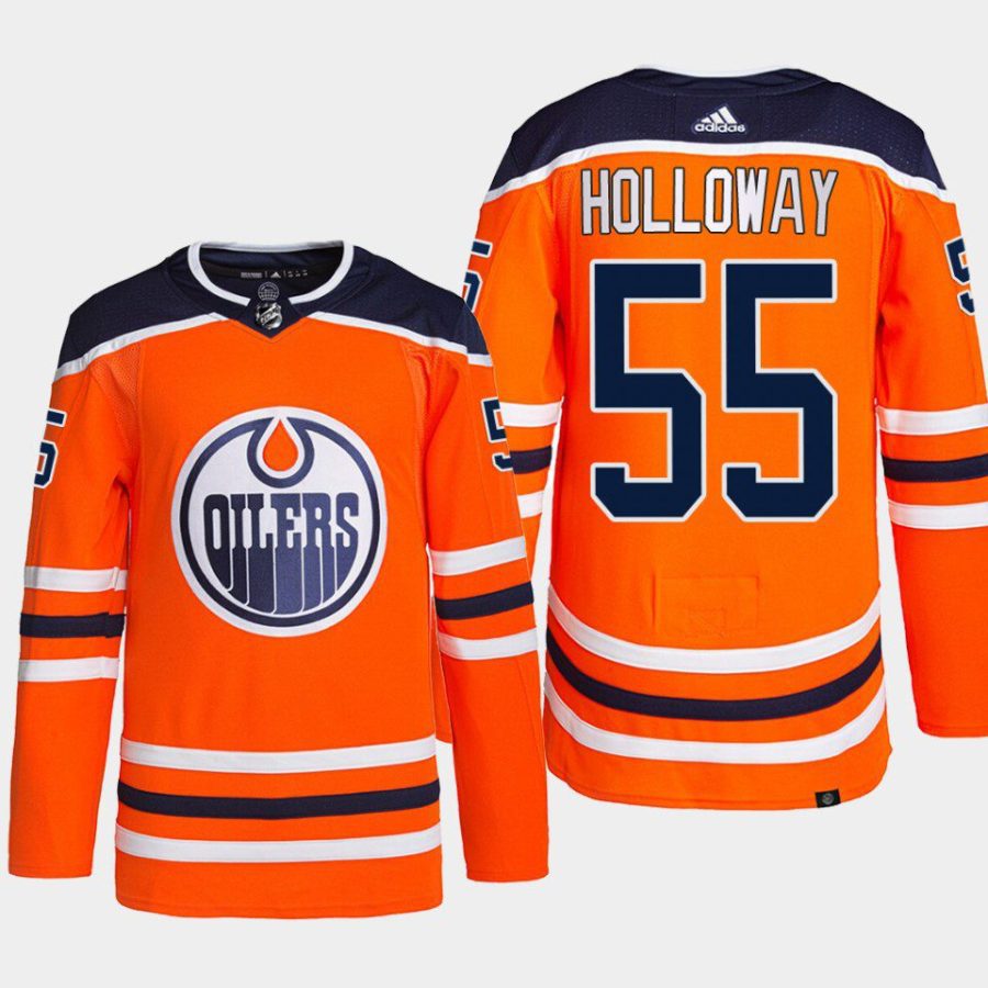 men oilers dylan holloway home primegreen authentic orange jersey