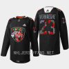 men panthers carter verhaeghe 2023 warmup black history night black jersey