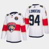 men panthers ryan lomberg away authentic 2023 all star patch white jersey