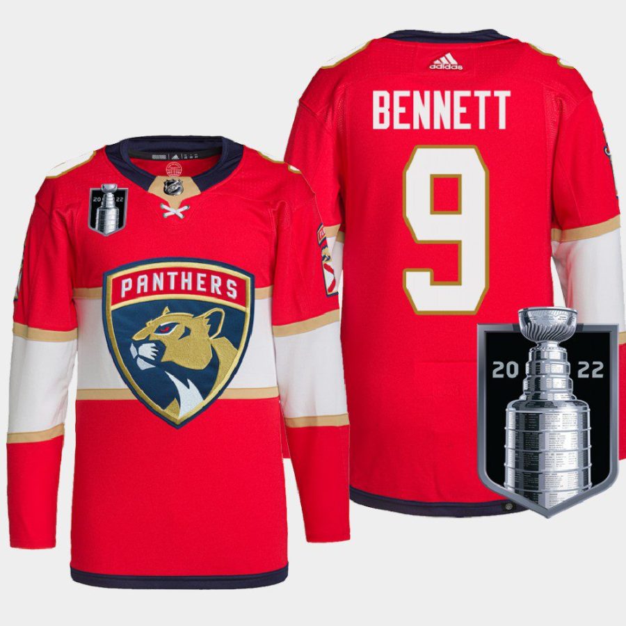 men panthers sam bennett authentic pro 2022 stanley cup playoffs red jersey