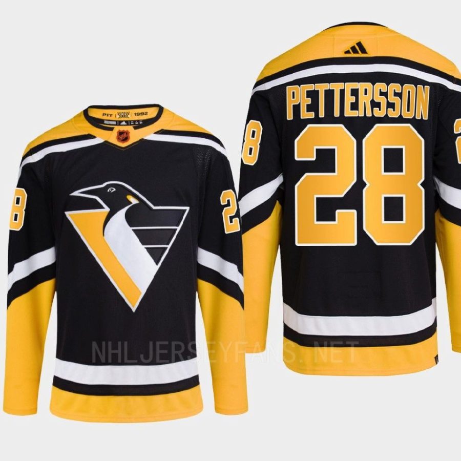 men penguins marcus pettersson 2022 authentic primegreen reverse retro 2.0 black jersey