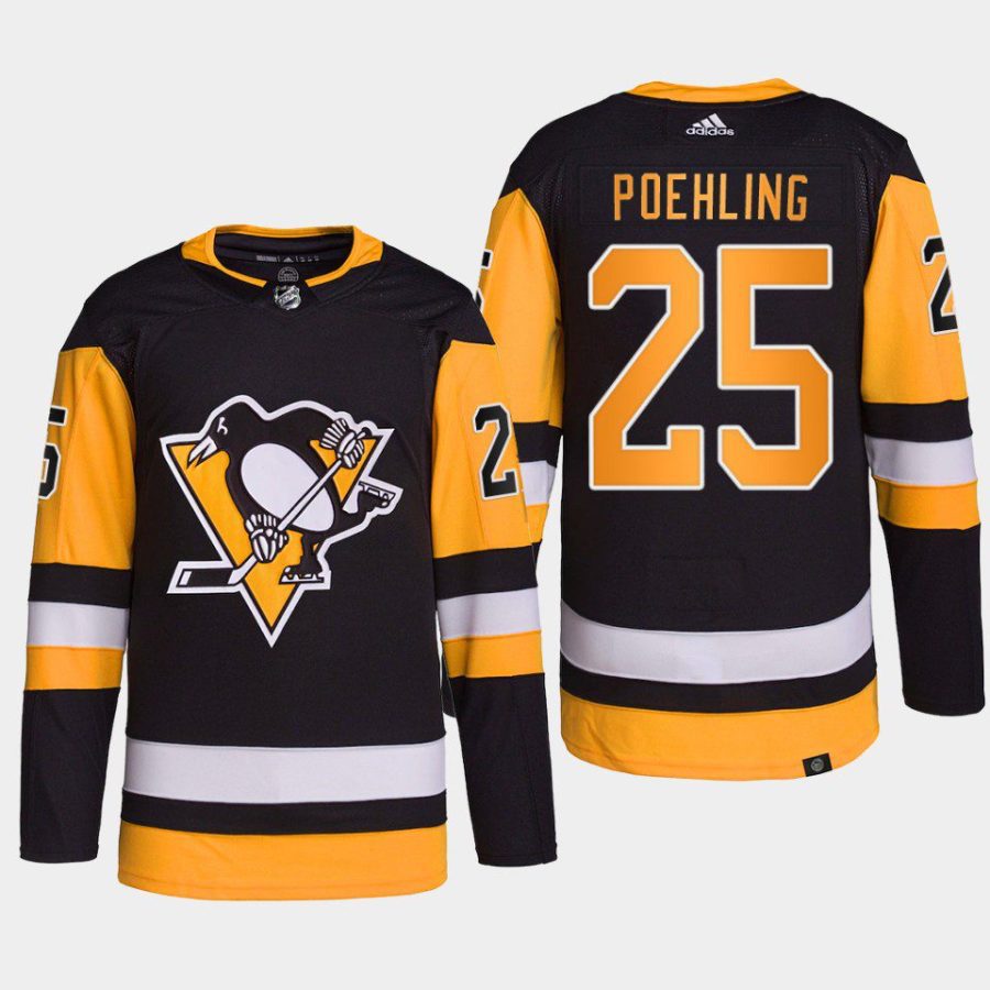 men penguins ryan poehling 2022 home primegreen authentic black jersey