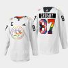 men penguins sidney crosby 2022 rainbow pride warmup white jersey