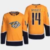 men predators gustav nyquist authentic pro home primegreen yellow jersey