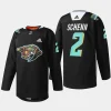 men predators luke schenn 2023 hispanic heritage night black jersey