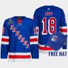 men rangers andrew copp authentic 2022 metropolitan division champions royal jersey