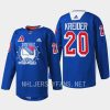 men rangers chris kreider warmups garden of dreams 2022 blue jersey