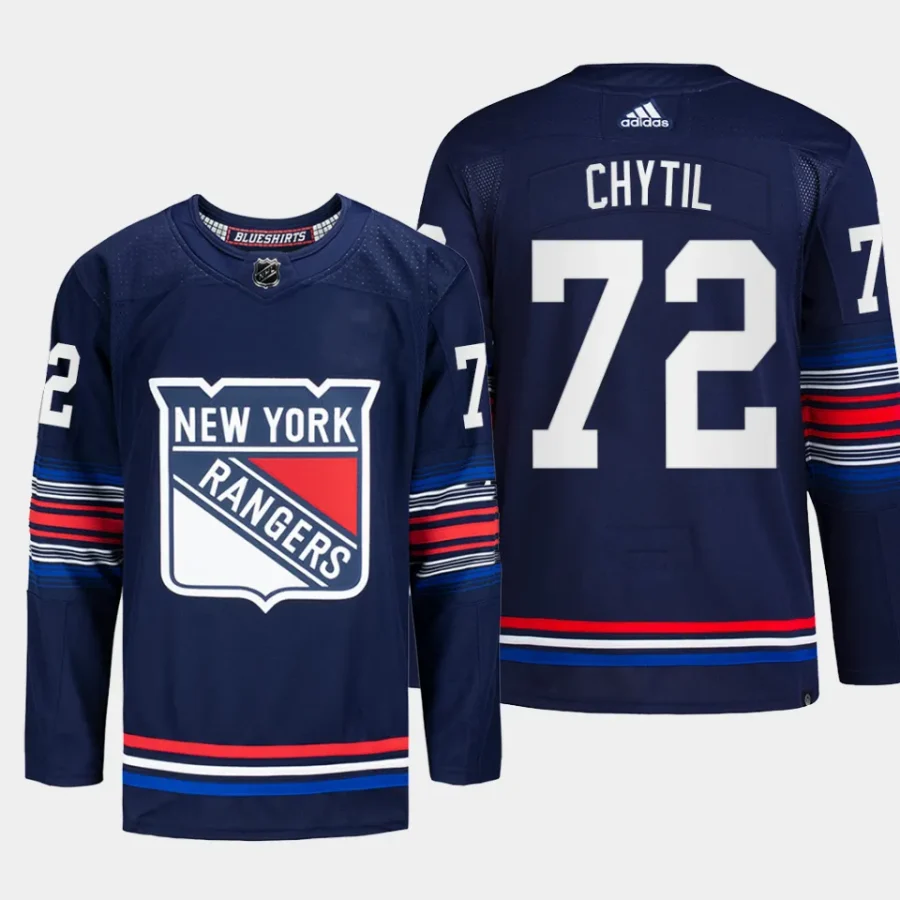 men rangers filip chytil 2023 24 authentic pro alternate navy jersey