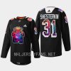 men rangers igor shesterkin warmups hispanic heritage night 2022 black jersey