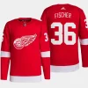 men red wings christian fischer primegreen home authentic pro red jersey